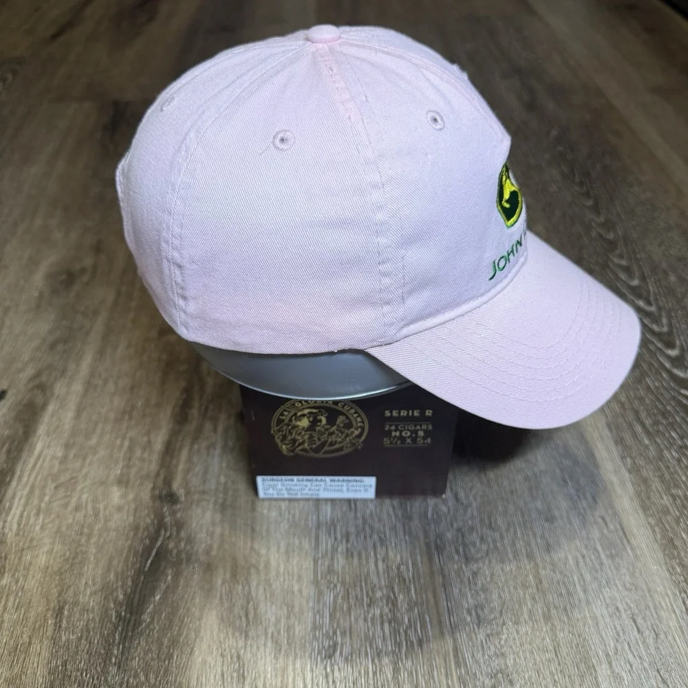 John Deere‎ Hat Pink Green Baseball Cap Farm Trucker Chore Embroidered Logo